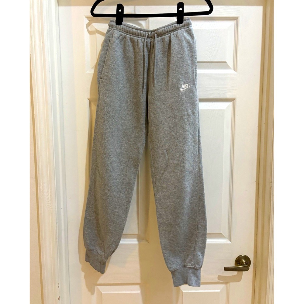 Nike Grey Cinch Bottom Drawstring Sweatpants Size Extra Small
